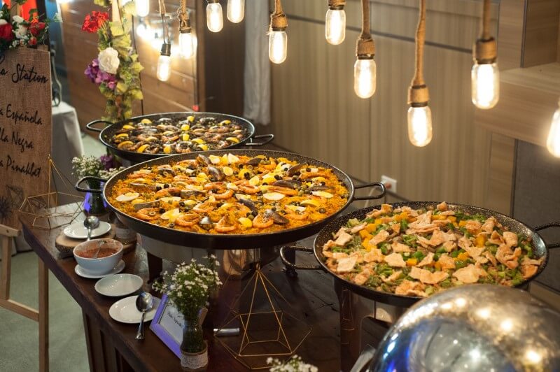 Golden Leaf Catering Setup